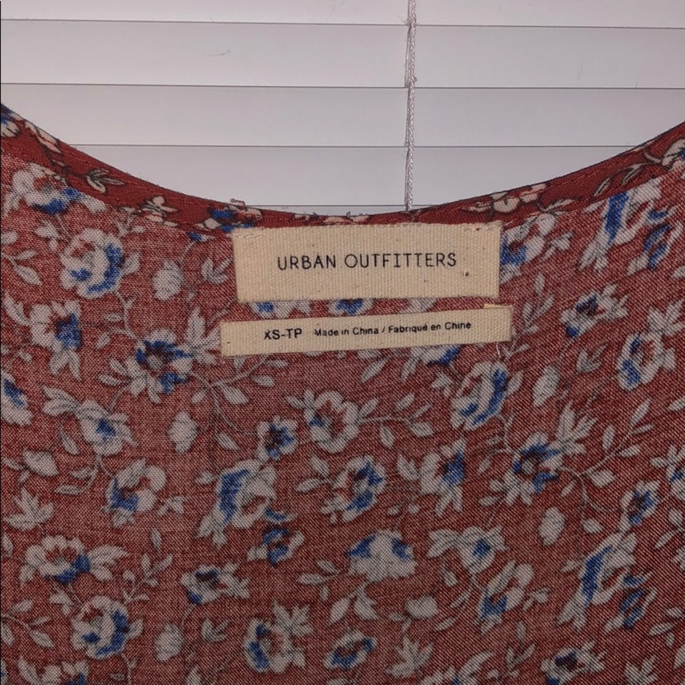 Urban outfitters red pattern dress